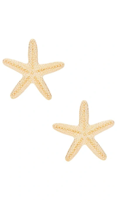 8 OTHER REASONS AQUA STARFISH STUD EARRINGS