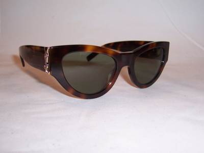 SAINT LAURENT SAINT LAURENT SUNGLASSES SL M94 003 HAVANA/GREEN 53MM AUTHENTIC 94