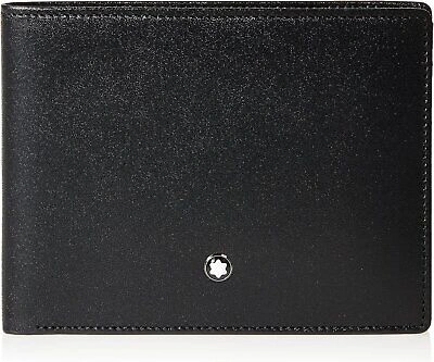 MONTBLANC MONTBLANC MEN'S MEISTERSTÜCK LARGE LEATHER-HORIZONTAL WALLETS 6CC, BLACK, ONE...