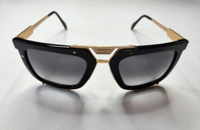 CAZAL CAZAL LEGENDS MOD. 648 COL. 001 BLACK GOLD PLATED SUNGLASSES MADE IN GERMANY