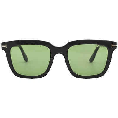 TOM FORD TOM FORD MARCO GREEN SQUARE MEN'S SUNGLASSES FT0646 01N 53 FT0646 01N 53