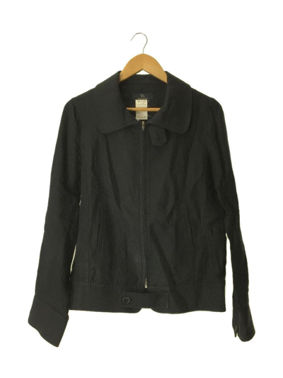 YOHJI YAMAMOTO X YS YAMAMOTO LINEN PINSTRIPE BIKER JACKET