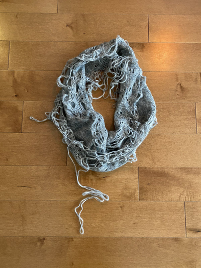 NUMBER N INE NUMBER (N)INE MOHAIR SNOOD / MUFFLER / SCARF