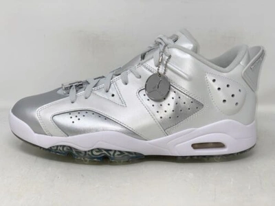 JORDAN AIR JORDAN 6 NRG METALLIC SILVER GOLF SHOES, SIZE 11 BNIB FD6719-002