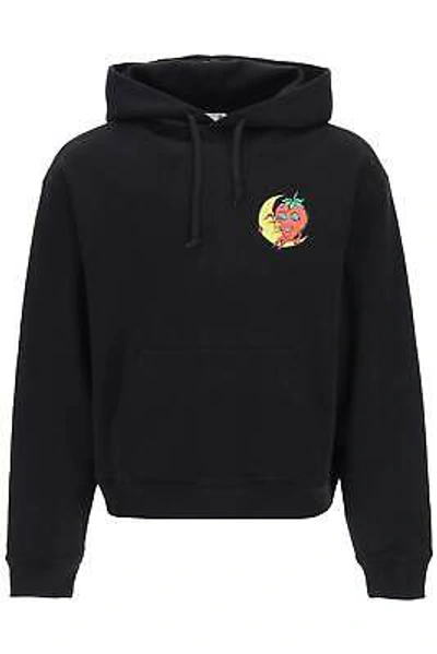 SKY SWEATSHIRT HOODIE SKY HIGH FARM MEN SIZE M SHF03T032 BLACK BLACK