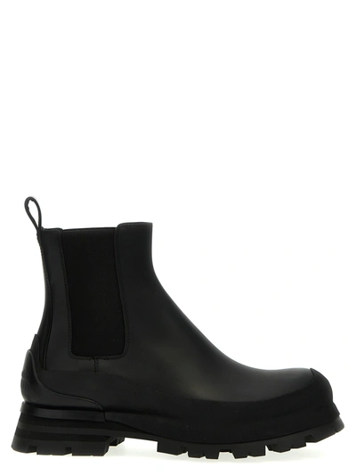 ALEXANDER MCQUEEN ANKLE BOOTS BLACK