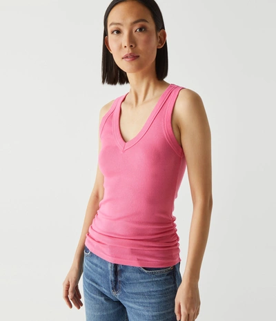 MICHAEL STARS BLANCHE RIBBED TANK