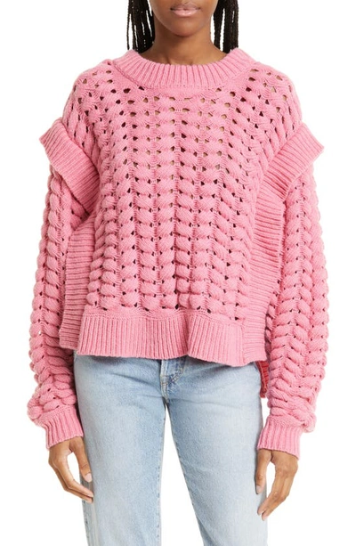 AKNVAS JULES OPEN KNIT SWEATER