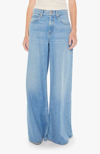 MOTHER MOTHER THE SLUNG SUGAR CONE SNEAK WIDE LEG JEANS