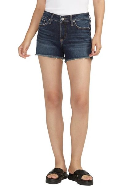 SILVER JEANS CO. SILVER JEANS CO. SUKI LUXE STRETCH CURVY FIT CUTOFF DENIM SHORTS