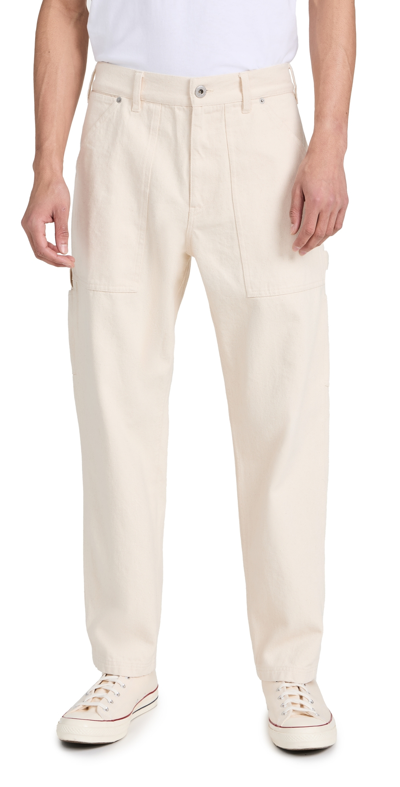 ALEX MILL PAINTER PANTS IN RECYCLED DENIM NATURAL