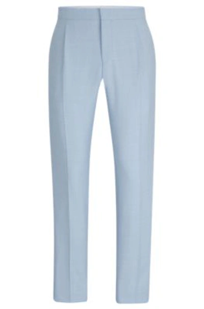 HUGO BOSS SLIM-FIT TROUSERS IN STRETCH MOULIN FABRIC