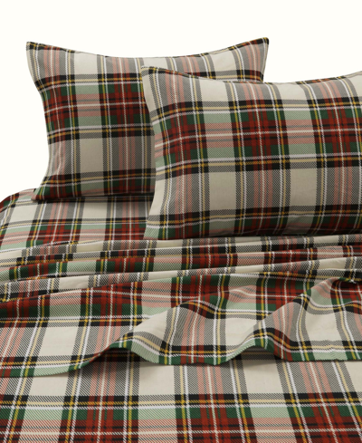 TRIBECA LIVING HOLIDAY PRINTED COTTON FLANNEL EXTRA DEEP 4-PC. SHEET SET, KING