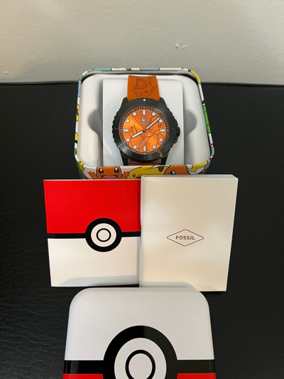 FOSSIL FOSSIL X POKÉMON CENTER CHARMANDER EVOLUTIONS WATCH STAINLESS STEEL F2402