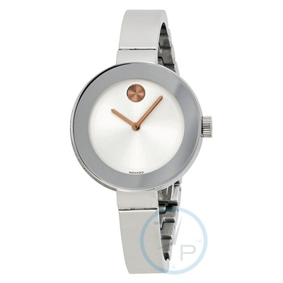 MOVADO MOVADO BOLD 3600194 SILVER DIAL STAINLESS STEEL WOMENS WATCH