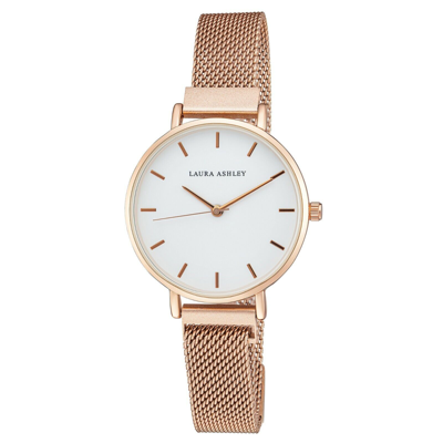 LAURA ASHLEY LAURA ASHLEY WOMEN'S SLEEK 33MM MESH MAGNET BRACELET WATCH