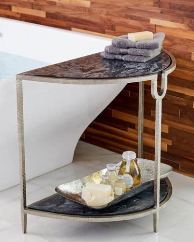 WILLIAM D SCOTT DEMILUNE SIDE TABLE