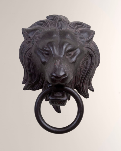WILLIAM D SCOTT LION HEAD DOOR KNOCKER