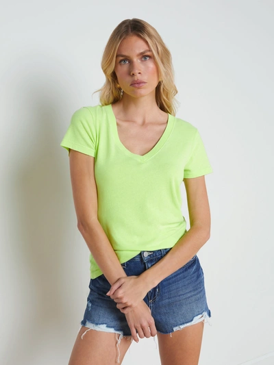 L'AGENCE BECCA COTTON V-NECK TEE