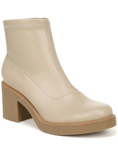 LIFESTRIDE REMIX WOMENS FAUX LEATHER ZIPPER ANKLE BOOTS