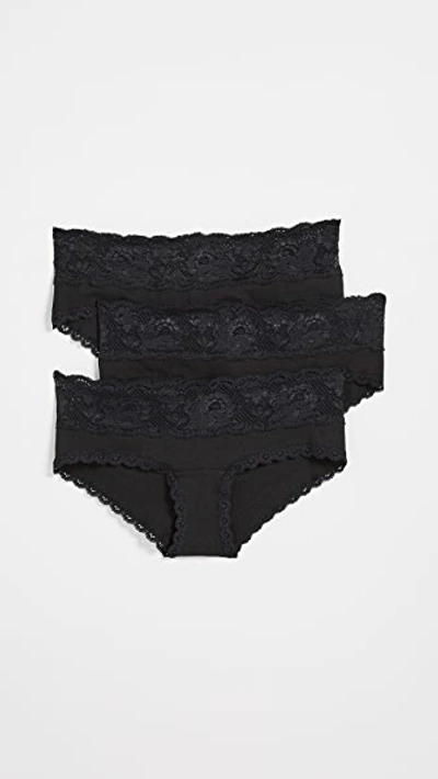COSABELLA MATERNITY HOTPANTS 3 PACK BLACK/BLACK/BLACK