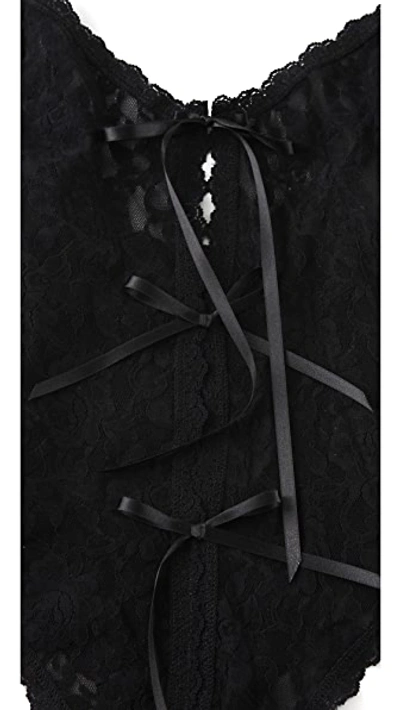 HANKY PANKY AFTER MIDNIGHT OPEN TEDDY BLACK