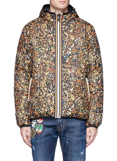 DSQUARED2 x K-Way floral print reversible puffer jacket