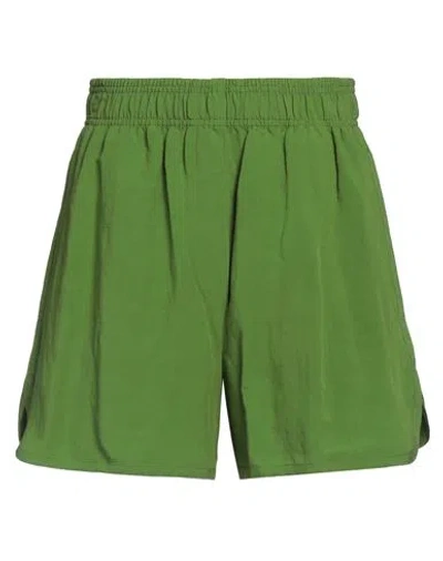 8PM 8PM WOMAN SHORTS & BERMUDA SHORTS MILITARY GREEN SIZE XXS VISCOSE, LINEN