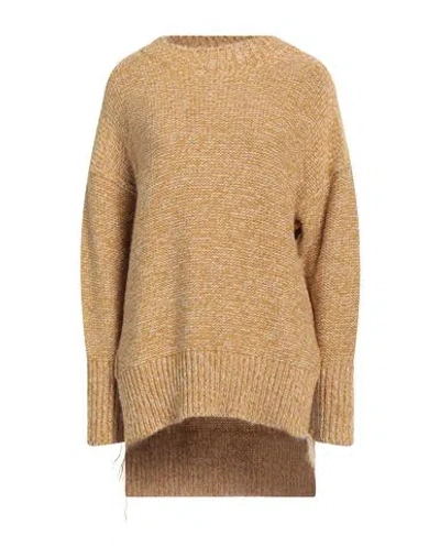 8PM 8PM WOMAN SWEATER MUSTARD SIZE XS ACRYLIC, ALPACA WOOL, WOOL, VISCOSE