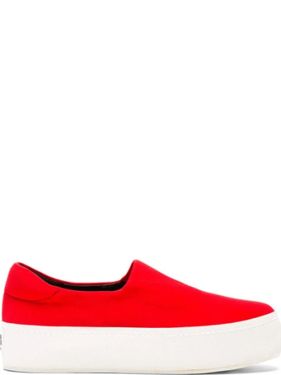 OPENING CEREMONY Red Slip-On Platform Sneakers