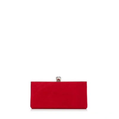 Jimmy choo red clutch sale