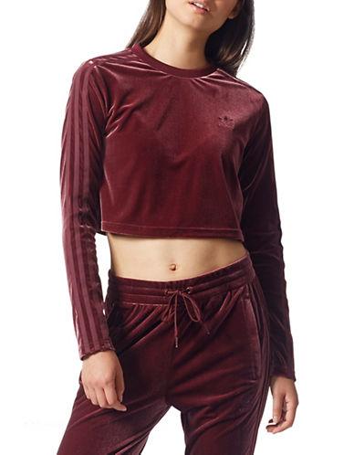 adidas velvet crop top