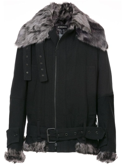 Ann Demeulemeester Fundamental Shearling Jacket - Black