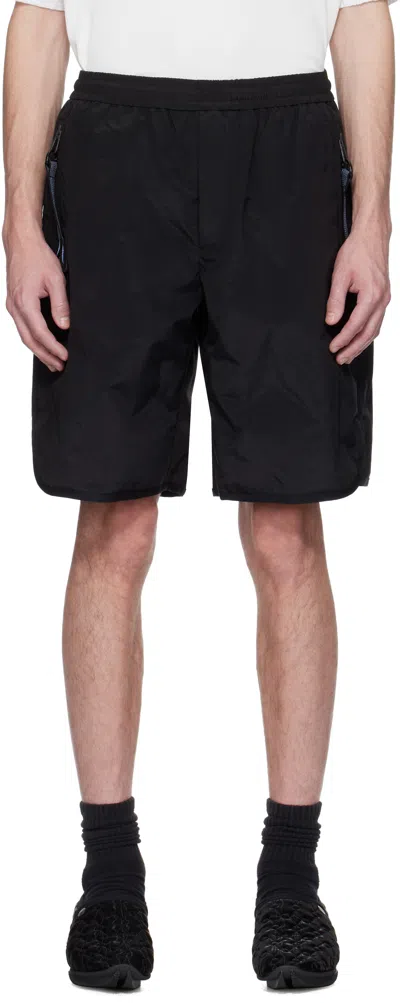 A. A. SPECTRUM BLACK CYBEREN DOWN SHORTS