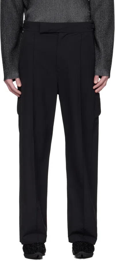 A. A. SPECTRUM BLACK DAPPER CARGO PANTS