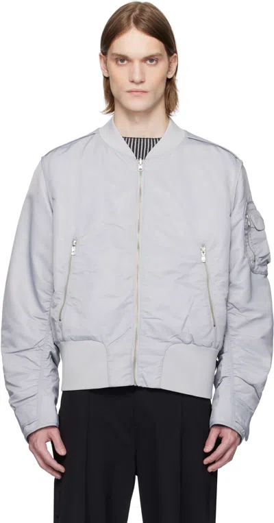 A. A. SPECTRUM GRAY CORESSEN PADDED REVERSIBLE JACKET