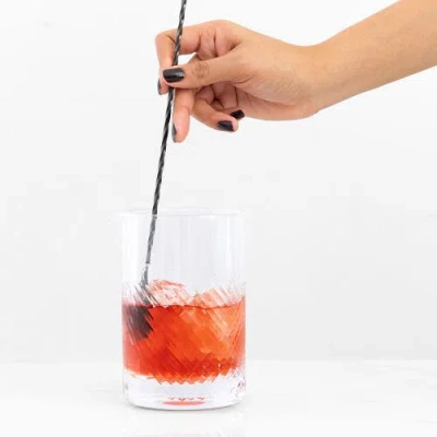 A BAR ABOVE A BAR ABOVE COCKTAIL MIXING GLASS, DECO STYLE