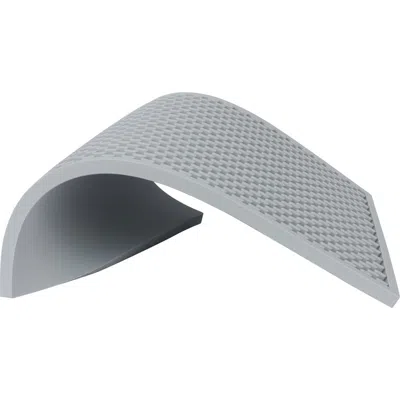 A BAR ABOVE A BAR ABOVE GREY SILICONE BAR MAT, 12X18"