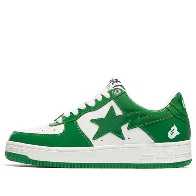 A BATHING APE A BATHING APE Bape Sta Patent Leather 'Green White'