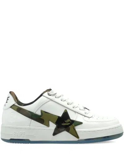 A BATHING APE CAMO-STAR SNEAKERS