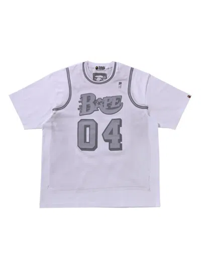 A BATHING APE FAKE PRINT T-SHIRT