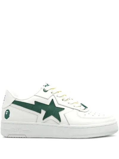 A BATHING APE LEATHER SNEAKERS