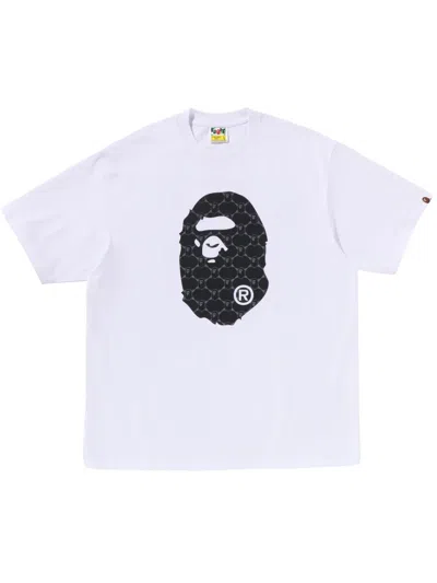 A BATHING APE LOGO-PRINT T-SHIRT