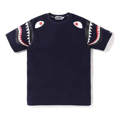 A BATHING APE A Bathing Ape Shark Printing Short Sleeve Tee 'Black'