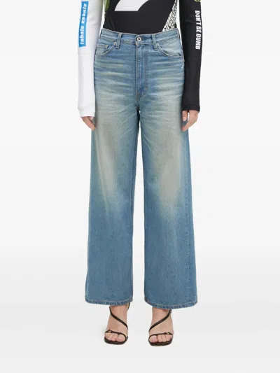 A BATHING APE WIDE-LEG JEANS