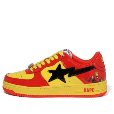 A BATHING APE (WMNS) A BATHING APE x Marvel Bape Sta 'Red Yellow Black'
