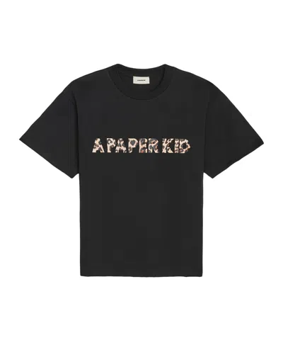 A PAPER KID LOGO-PRINT T-SHIRT