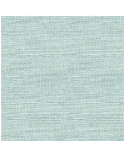 A-STREET PRINTS A-STREET PRINTS LILT TEAL FAUX GRASSCLOTH WALLPAPER