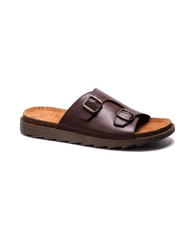 A. VEER MEN'S HAVANA DOUBLE STRAP SANDALS