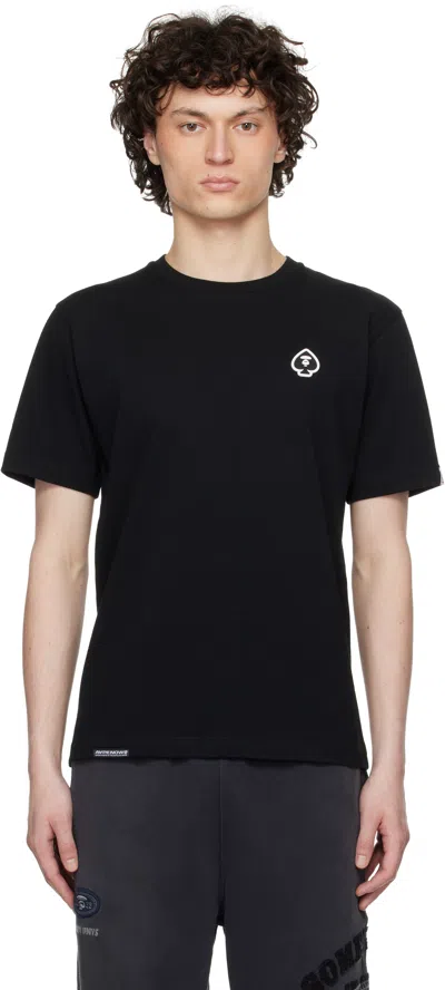 AAPE BY A BATHING APE BLACK SPADES 'AAPE NOW' T-SHIRT